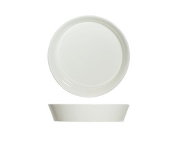 Suppetallerken, hvid, rund, porcelæn, Ø21x4,2cm, OSLO, (24 stk.)
