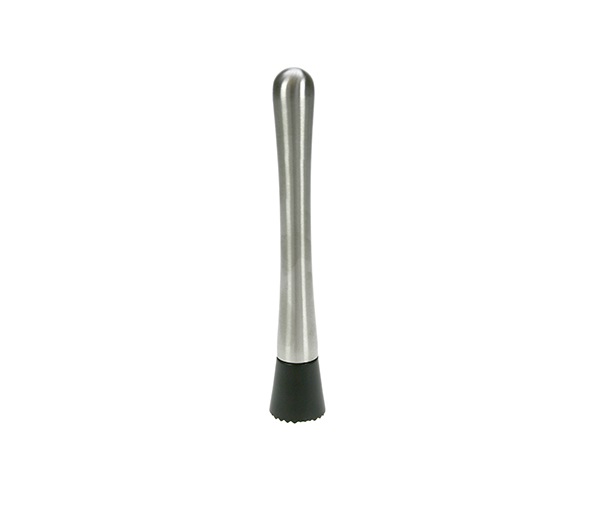 Muddler, L20,5cm, sølv/sort, rustfri stål og plast, (1 stk.)