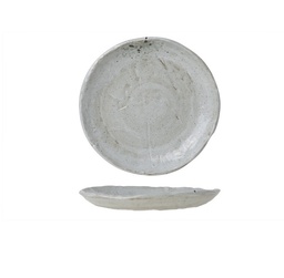 Desserttallerken, rund, Ø20cm, grå, porcelæn, DOLMEN, (6 stk.)