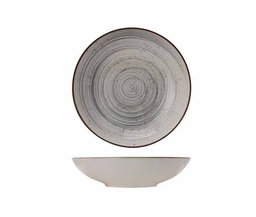 Suppetallerken, rund, Ø21x5cm, stentøj, støvet blå, SINTRA 2.0, (12 stk.)