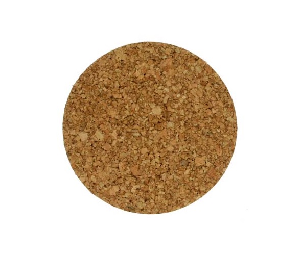 Bordskåner til glas og kopper, i kork, Ø9,5x9,5x0,3cm, rund, lysbrun, 24 pakker á 6 stk, (144 stk.)