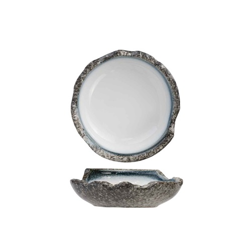 Suppetallerken, stentøj, Ø22x5-7cm, muslinge-form, lys-farve, SEA PEARL, (3 stk.)