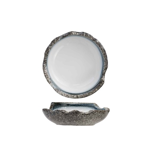 Suppetallerken, stentøj, Ø18,5x6,5cm, muslinge-form, lys-farve, SEA PEARL, (3 stk.)
