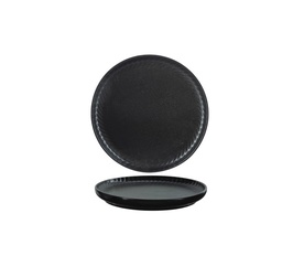 Desserttallerken, rund, Ø20,2cm, stentøj, sort, DAKOTA, (6 stk.)