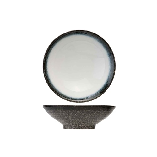 Skål, Ø24,5x7,3cm, stentøj, grå, SEA PEARL, (2 stk.)
