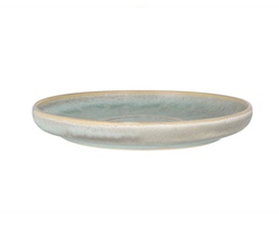 Brødtallerken, stentøj, rund, Ø12,5x1,1cm, sandfarvet/grøn, NAVAJO, (6 stk.)