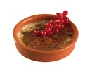 Ramekin, skåle til crème brûlée, 160 ml, Ø12x3cm, stentøj, rød/brun, (4 stk.)