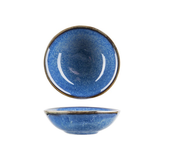 Lille serveringsskål, rund, Ø9,3x3cm, blå, porcelæn, NARWAL, (12 stk.)