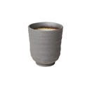 Krus uden hank, 15cl, Ø7x8cm, porcelæn, grå, STONE, (6 stk.)