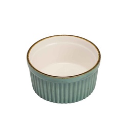 Ramekin, 125 ml, Ø8,8x4,4cm, blå/grøn, porcelæn, BRISBANE, (6 stk.)