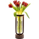 LED bordlampe/vase, FLORENCE, Securit, ledningsfri og genopladelig, brun (1 stk.)