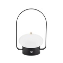 LED bordlampe, BARCELONA, Securit, ledningsfri og genopladelig, sort/hvid, (1 stk.)