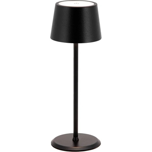 LED bordlampe, MONTE-CARLO, Securit, ledningsfri og genopladelig, sort, (1 stk.)