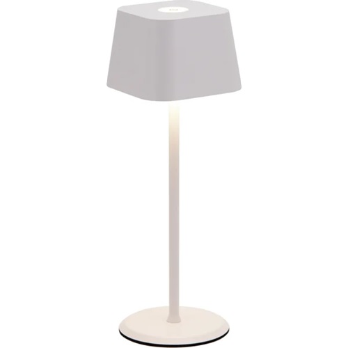 LED bordlampe, MALTA, Securit, ledningsfri og genopladelig, hvid, (1 stk.)