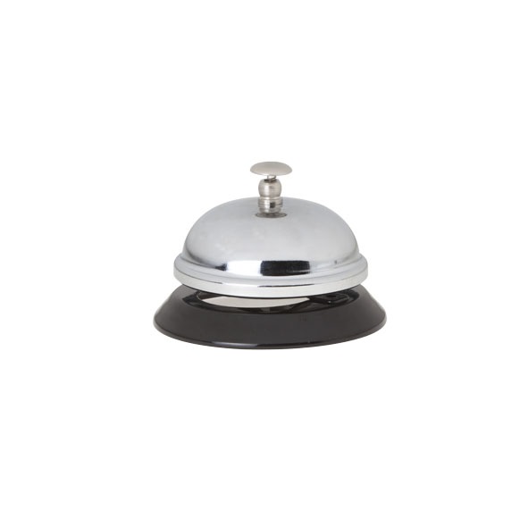 Receptionsklokke, Ø8,5cm, metal, (1 stk.)