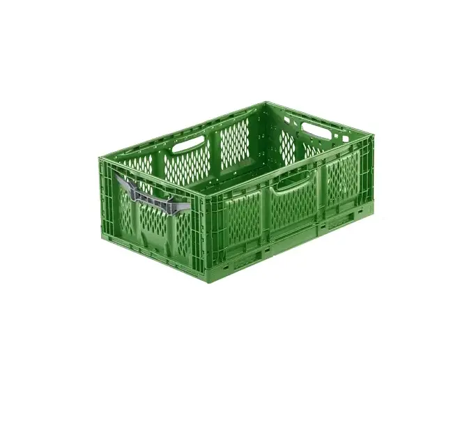 Foldekasse, 45liter, 60x40x23cm, grøn/grå, Cleverfresh, (1 stk.)