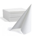 Middagsserviet Airlaid, GS-Basic, 1/4 fold, 40x40cm, Hvid, (600 stk.)