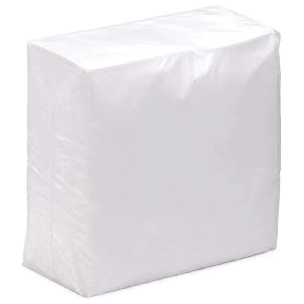Frokostserviet, 2-lags, 1/4 fold, 33x33cm, hvid, nyfiber, (2400 stk.)