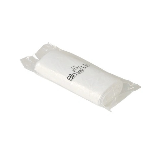 [32148] Spandeposer med stjernebund, 40 l, 60x90cm, hvid, LLDPE/virgin,  10 my, (10 rl á 20 stk, 200 stk.)