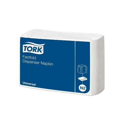 Dispenserserviet, Tork 10933, N2, Compact, Fold, Hvid, (10800 stk.)