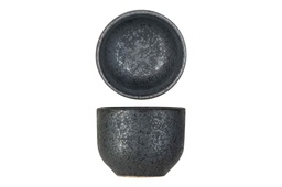 Lille serveringsskål, Ø5x4cm, stentøj, mørk, Mikura, (24 stk.)