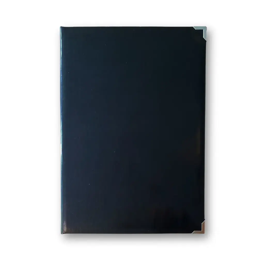 Menuomslag, Deluxe, A4, læder, sort, Peleman, (1 stk.)