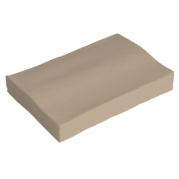 Dispenserserviet, GS-Basic, 2-lags, interfold, 21,5x16cm, brun, nyfiber, til N4, 40 pakker á 200 stk, (8000 stk.)