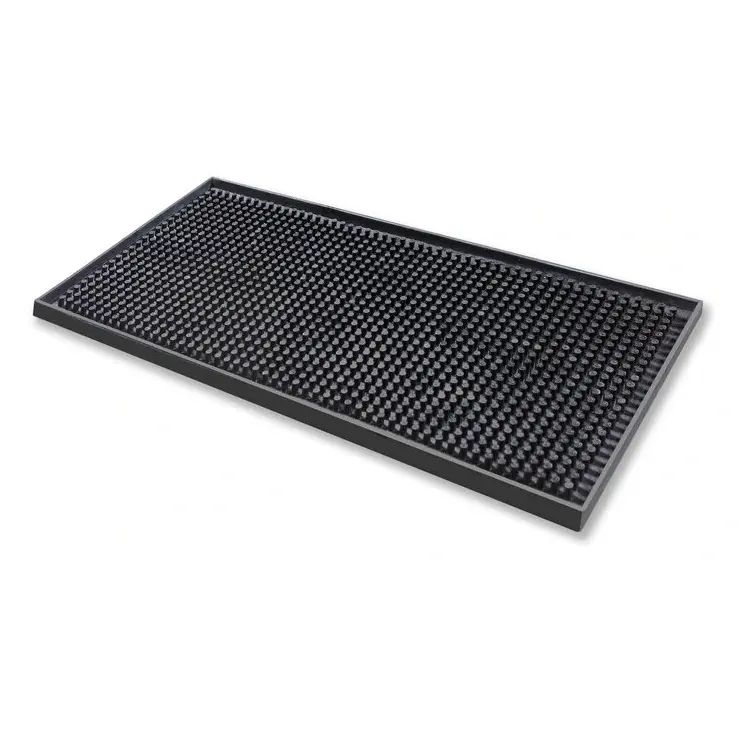 Deluxe Barmåtte, 30x45cm, sort, gummi, (1 stk.)
