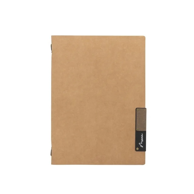 Menuomslag, A4 eller A5, Securit® NATURE, flere farver, (1 stk.) (Beige, A5)