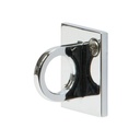 Vægkrog til afspærringssystem, 5x4cm, rustfrit stål, Securit CLASSIC, flere farver, (1 stk.) (Sølv)