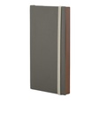 Regningsholder, Securit® LÆDER, 18,4x10,4x2 cm, træ/PU, træ/grå, (1 stk.)