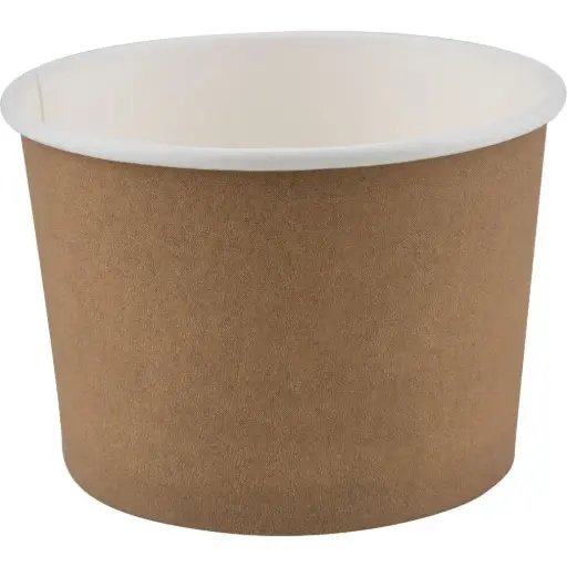 [10055] Is-bæger, 250 ml/8 OZ, brun, pap/PE, (1000 stk.)