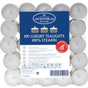 Fyrfadslys, Ø3,7cm, hvid, 6 timer, 100% stearin, (600 stk.)