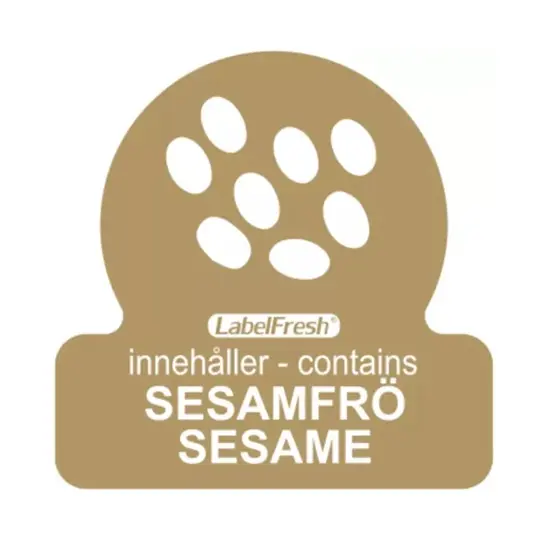 HACCP labels - allergenmærkning, sesam, 3x3 cm, LabelFresh, (pk á 500 stk.)