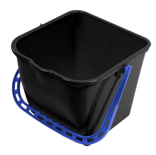 [44900] Universal gulvvaskespand, 15 liter, sort m/ blå hank, NMF, (1 stk.)