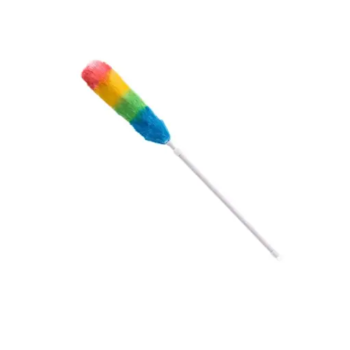 [44935] Afstøver med teleskopskaft, nylon, 80-120cm, multifarvet, NMF, (1 stk.)