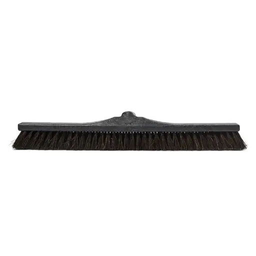 [44944] Værkstedskost med supergevind & stive arenga børster, 60 cm, sort, (1 stk.)