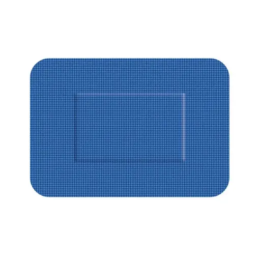 [45603] Detekterbare plastre  m/ super stretch, 50x72mm, blå, Detectaplast, (pk á 50 stk.)
