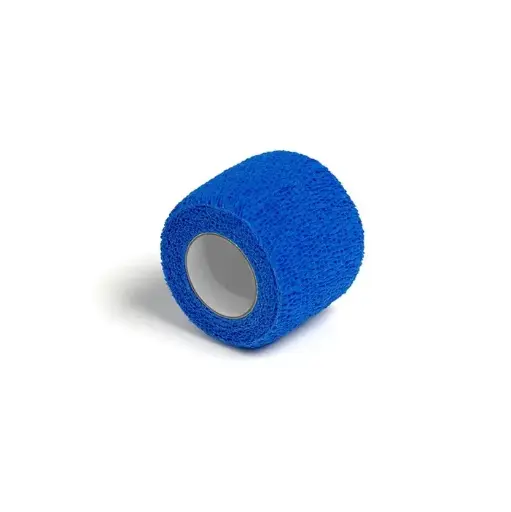 [45644] Selvklæbende bandage, blå & detekterbar, 7cm x 4,5m, Detectaplast, (16 stk.)