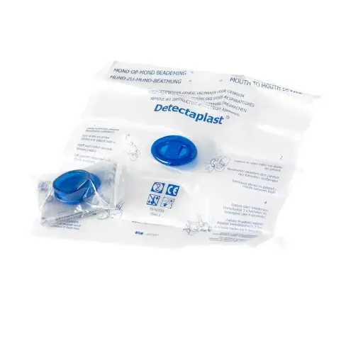 [45653] Genoplivningsmaske, mund-til-mund, Detectaplast CareSaver 5109, (1 stk.)