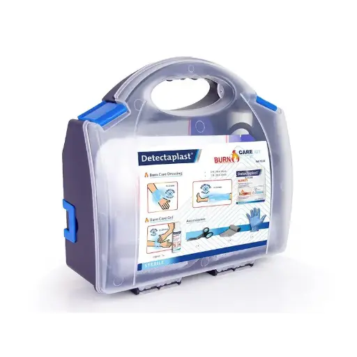 [45663] Førstehjælpskasse t/ brandsår, Detectaplast, (1 stk.)
