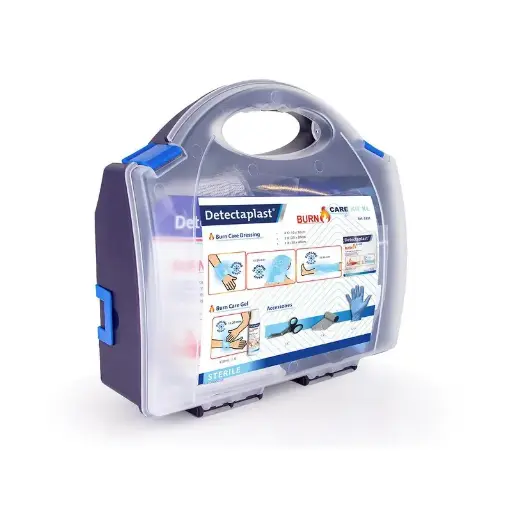 [45664] Stor førstehjælpskasse t/ brandsår, XL, Detectaplast, (1 stk.)