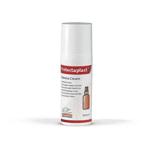 [45736] Creme til lindring af varmeinducerede hudirritationer, 50ml, Protectaplast Flamma creme, (1 stk.)
