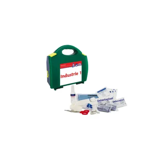 [45748] Lille førstehjælpskasse t/ industri, 124x27x8cm, Protectaplast, (1 stk.)