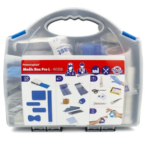 [45753] Førstehjælpskasse, Medic Box Pro Large, 28x30x10,5cm, Protectaplast, (1 stk.)