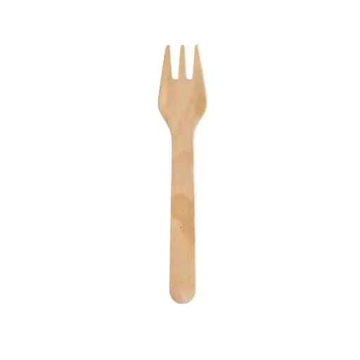 [45768] Trægaffel, mini, 9cm, natural, Silva, Duni, (1000 stk.)
