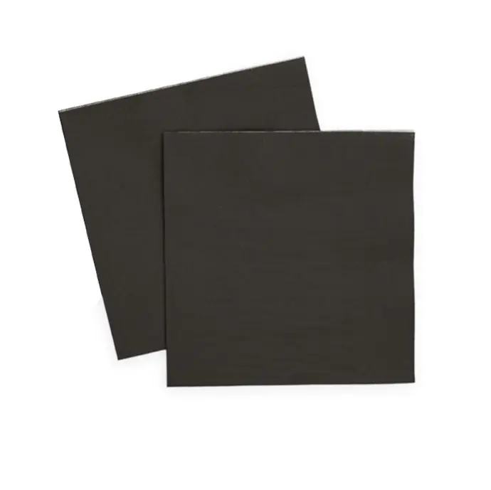Kaffeserviet, GS-Basic, 3-lags, 1/4 fold, 24x24cm, sort, nyfiber, 12 pakker á 150 stk. (1.800 stk.)
