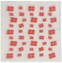 Fødselsdagsservietter, 1-lags, 1/4 fold, 33x33cm, hvid, nyfiber, (2400 stk.)