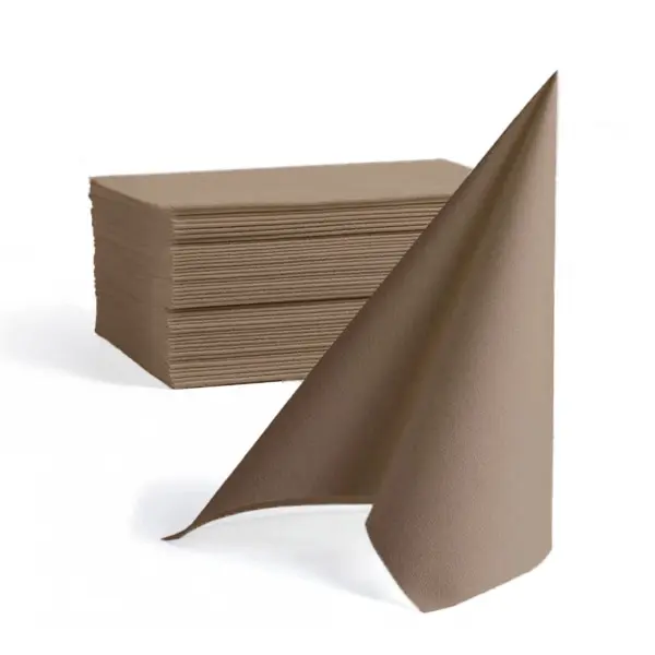 Middagsserviet Airlaid, GS-Basic, 1/8 fold, 40x40cm, Greige-farve (Grå + Beige) (600 stk.)