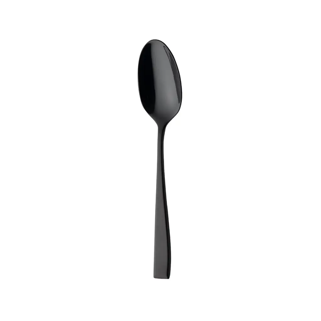 Bordske, Durban Mirror Black, sort, 18/10 rustfrit stål, SOLA, (12 stk.)